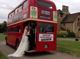 Classic Red London Bus for wedding hire in Cardiff